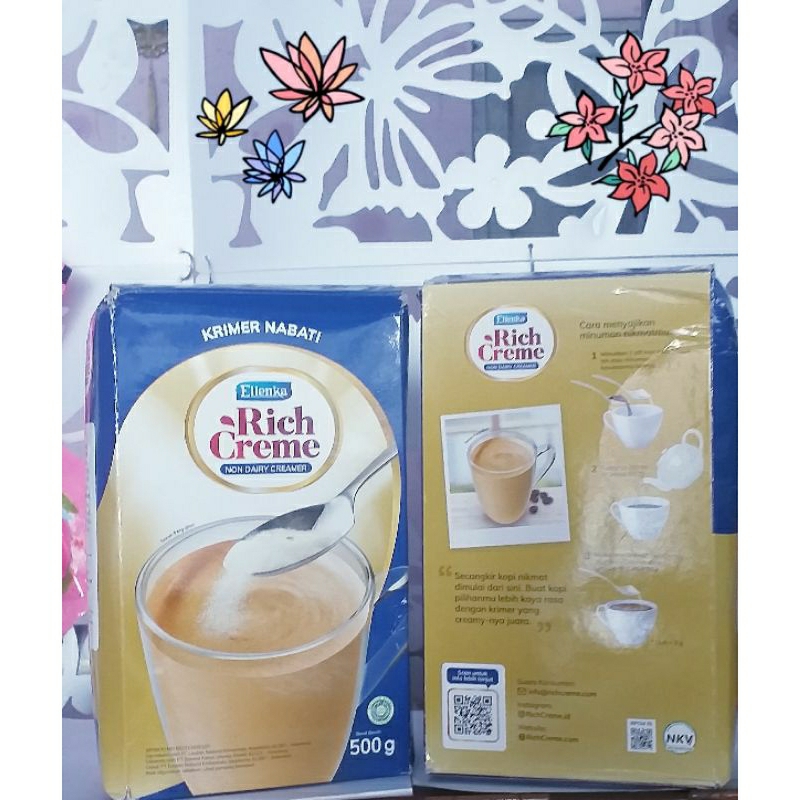 

Ellenka RICH CREME 500 Gr ( KRIMER NABATI ) NON DAIRY CREAMER