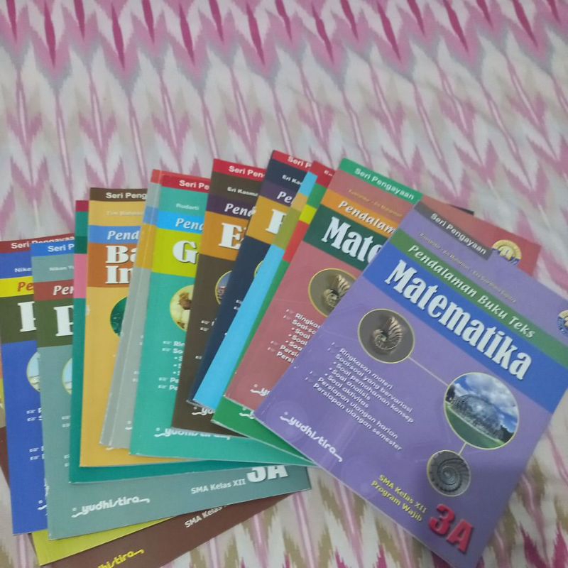 BUKU PAKET KELAS 12 YUDHISTIRA (BEKAS) HARGA PER 2BUKU