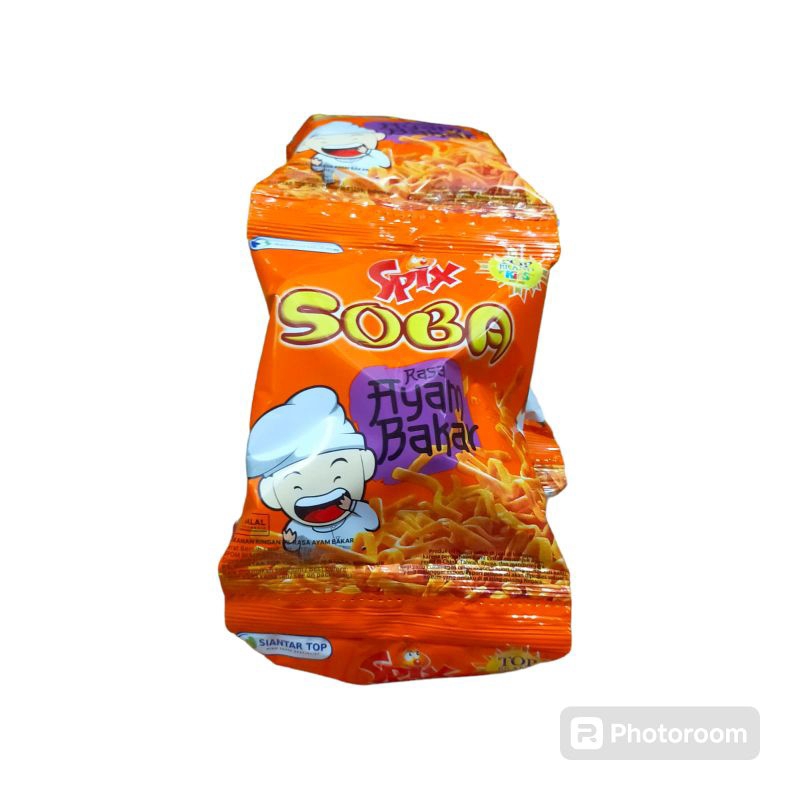 

snack spix soba mie rasa ayam bakar 1 renteng isi 10 pcs berat 16 gram