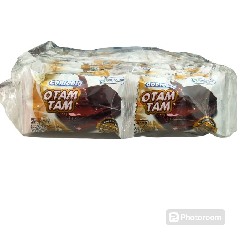 

Biskuit Otam tam Goriorio rasa coklat 1bungkus isi 20 pcs Berat 8.5gram