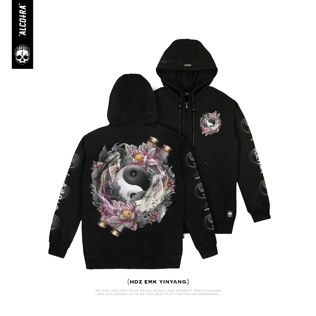 HDZ EMK YIN YANG // HOODIE ZIPPER EMAKI YIN YANG // HOODIE ZIPPER ALCOTRA