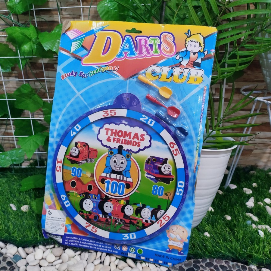 Mainan set dart magnet berkarakter anak laki laki