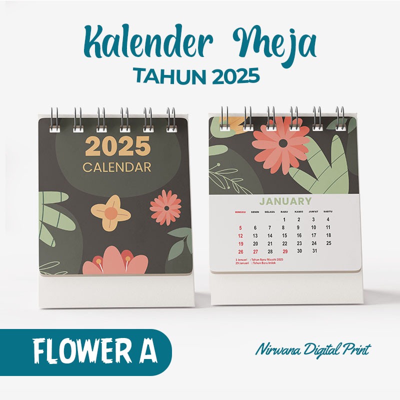 

KALENDER MEJA 2025 FLOWER AESHTETHIC