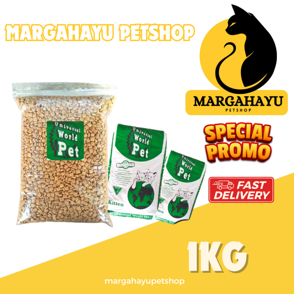 Universal Kitten 1kg repack makanan kucing universal kitten