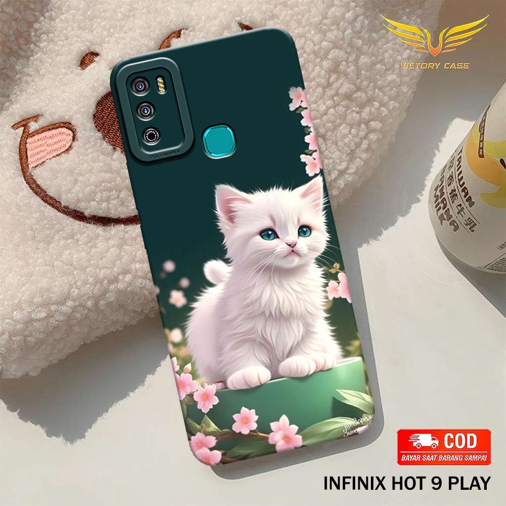 New Kucing Case - Softcase Infinix Hot 9 Play - Terbaru - Case Hp Infinix Hot 9 Play - Casing Infini