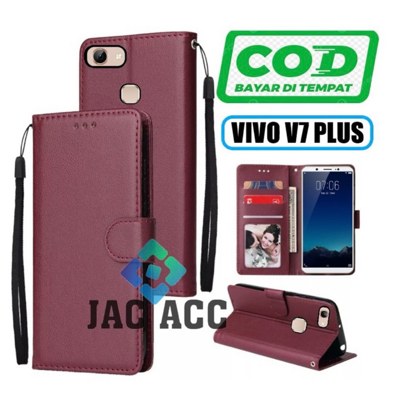 FLIP CASE HP PREMIUM UNTUK HP VIVO V7 PLUS LEATHER FLIP CASE HP PREMIUM UNTUK HP VIVO V7 PLUS