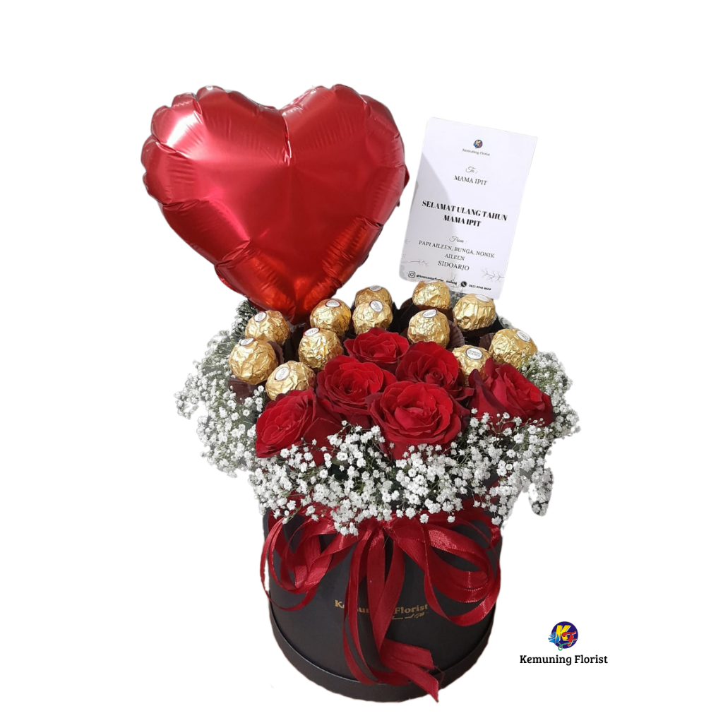 bunga box/ bloom box/ buket bunga/ kado ulang tahun/ kado valentine/buket bunga