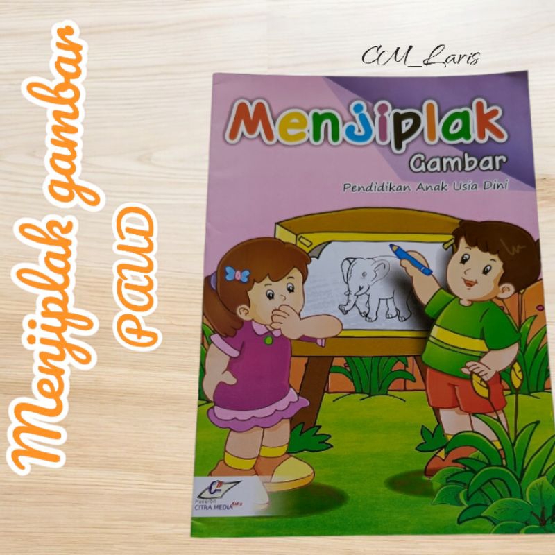 menjiplak gambar Buku PAUD/ KB Buku Menjiplak gambar