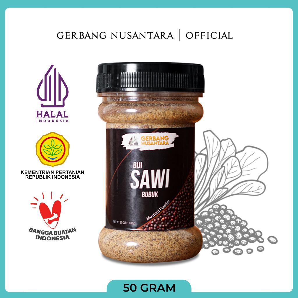 

Gerbang Nusantara - Biji Sawi Hitam Bubuk Bumbu Masak Dapur Rempah 50gr