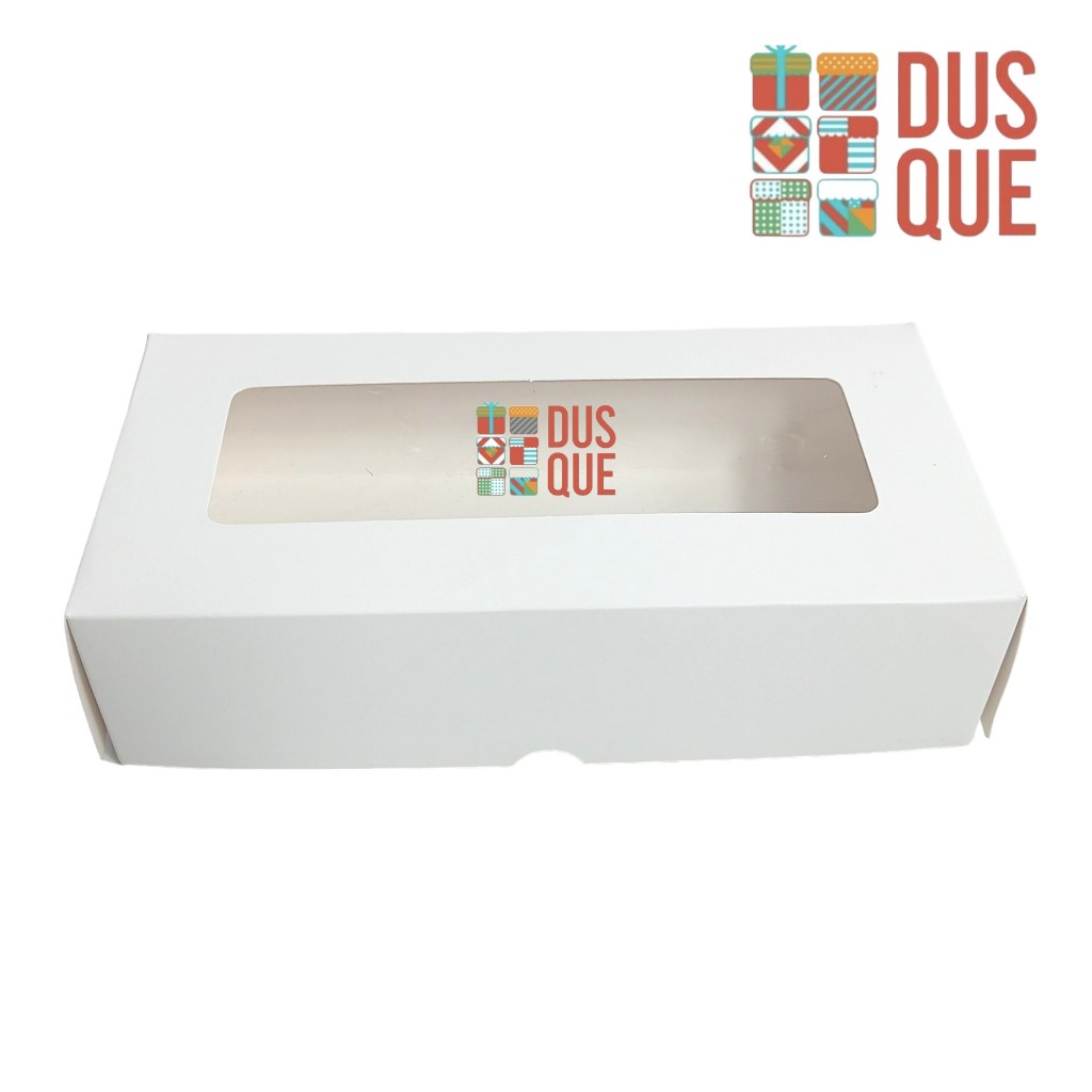 

Dus Kotak Kue Ivory Polos 11x22x5 cm Polos Ivory Premium Jendela Box 11 x 22 x 5 (10 Pcs)