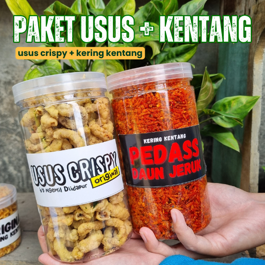 

PAKET HEMAT - Usus Crispy dan Kering Kentang Mustofa