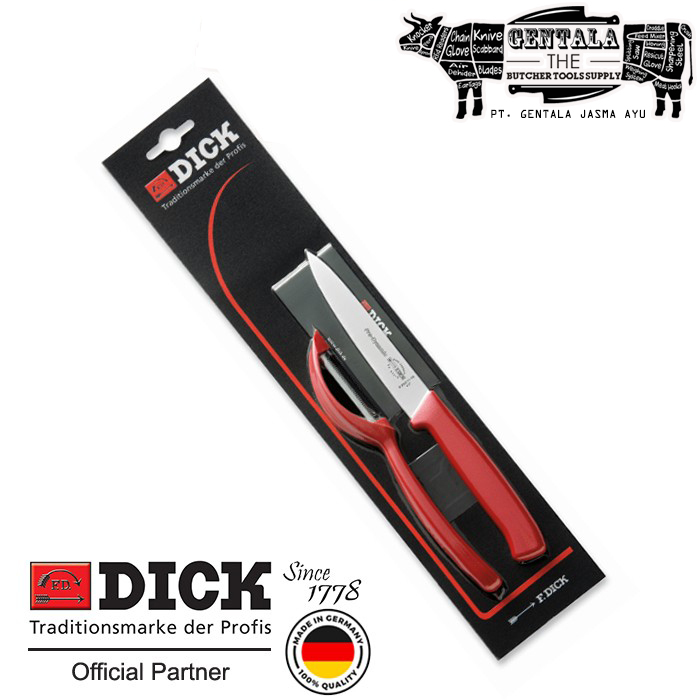 Set Pisau F. Dick Paring Knife dan Peeler Pengupas Buah dan Sayur
