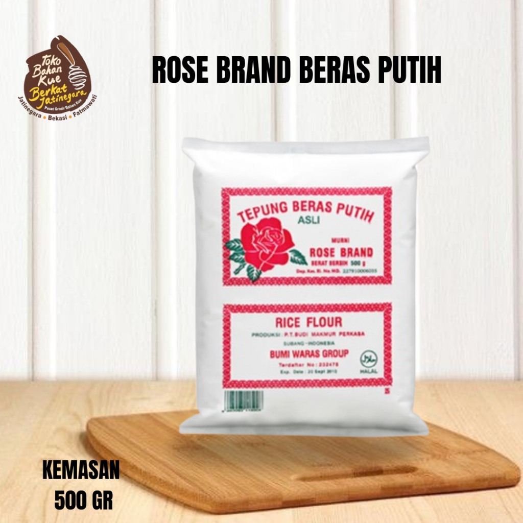 

ROSE BRAND TEPUNG BERAS PUTIH 500gr / PCS