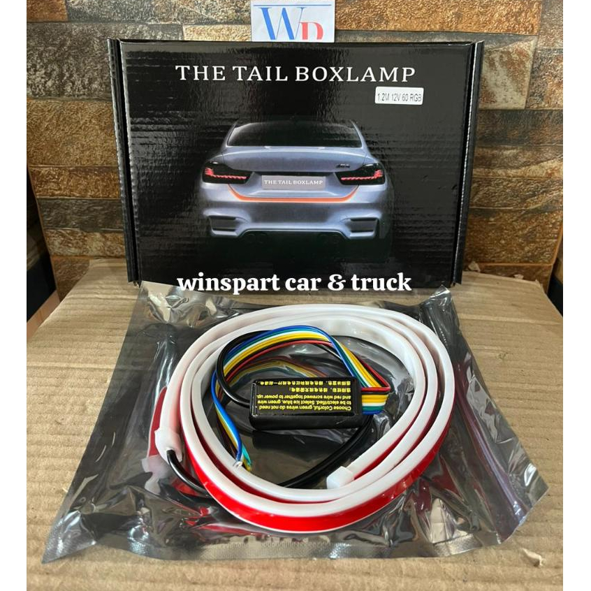 Lampu LED Strip Bagasi RGB Rainbow 12V 24V Mobil TailLamp Tail Lamp 120CM 150CM