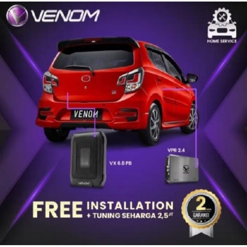 Venom Express Toyota Agya Paket Audio Mobil