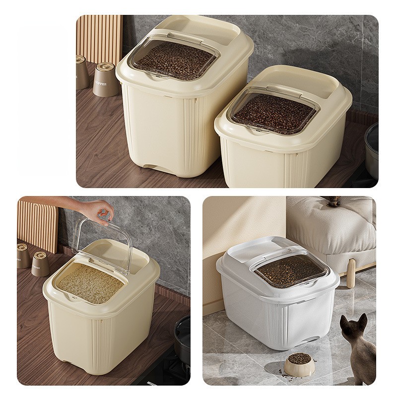 {READY} Tempat Beras Kacang 5kg / 7.5kg / 10kg Rice Box Tempat Penyimpanan Makanan Rice Storage Orga