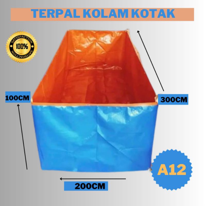 Kolam Terpal Ikan terpal kolam Tipe A5 A8 A12 terpal kotak terpal kolam tebal