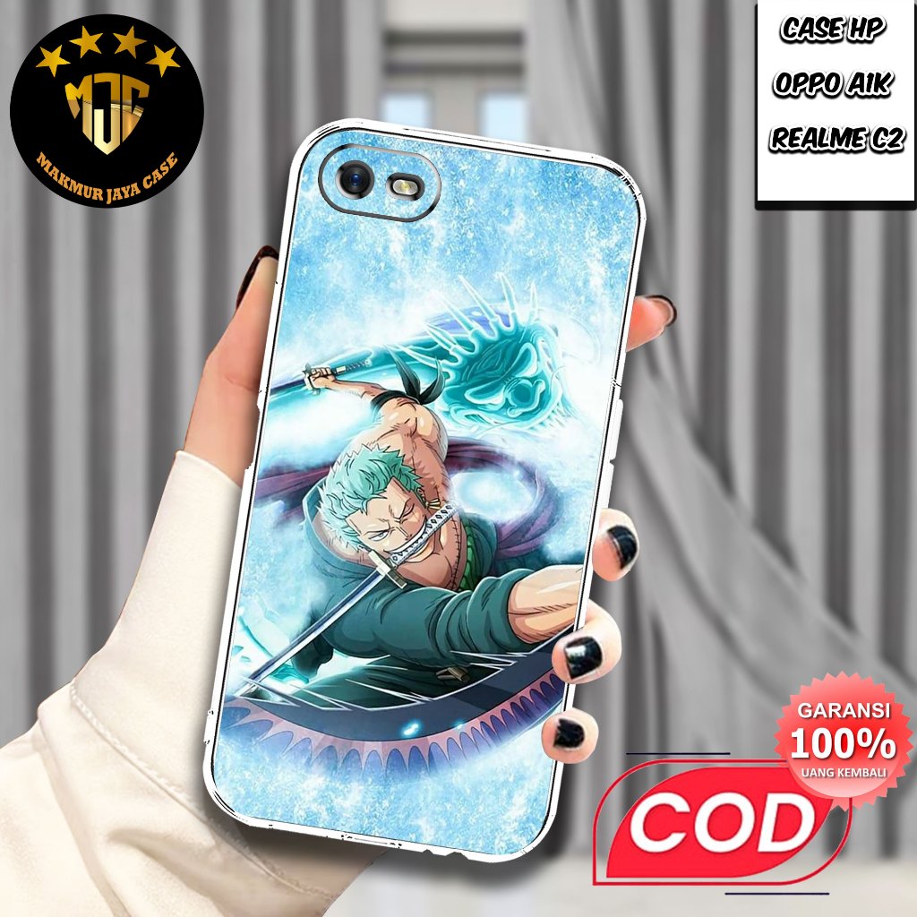 Case OPPO A1K / REALME C2 - Casing OPPO A1K Motif (op ) - Softcase Premium Fourside - Bening Transpa
