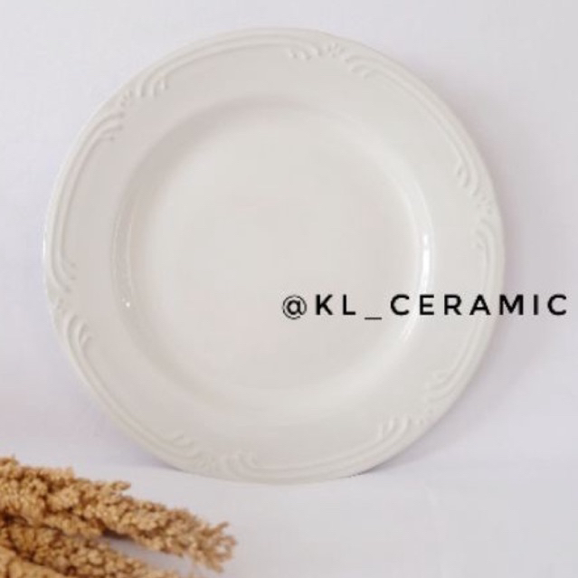 piring keramik vintage classic / piring keramik aesthetic / piring ala korea