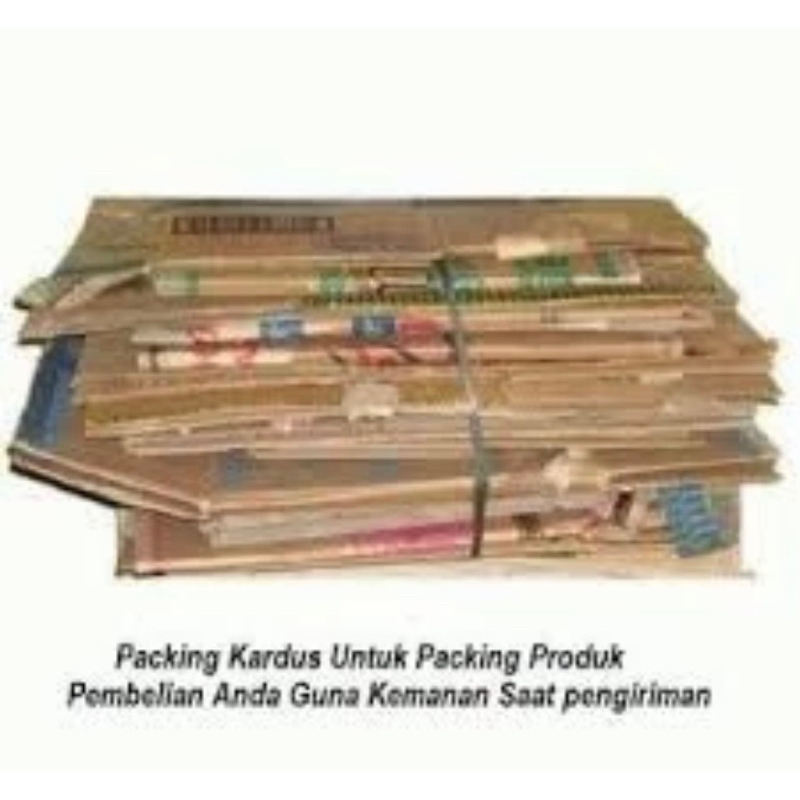 

Kardus Bekas untuk tambahan packing untuk keamanan paket orderan.