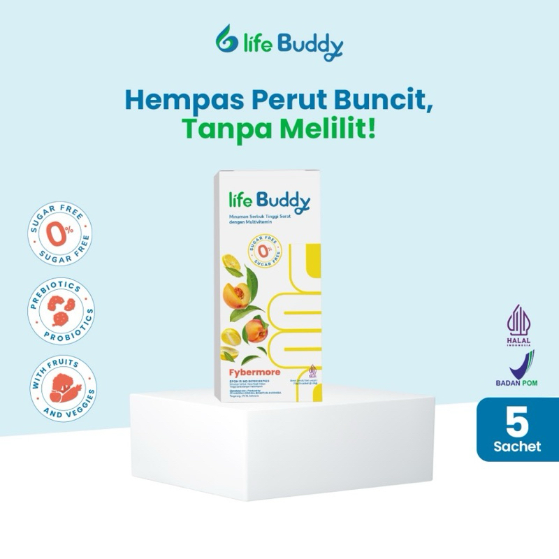 Life Buddy Fybermore Fiber Drink 15g Minuman Fiber untuk Diet - BAB Lancar Anti Melilit