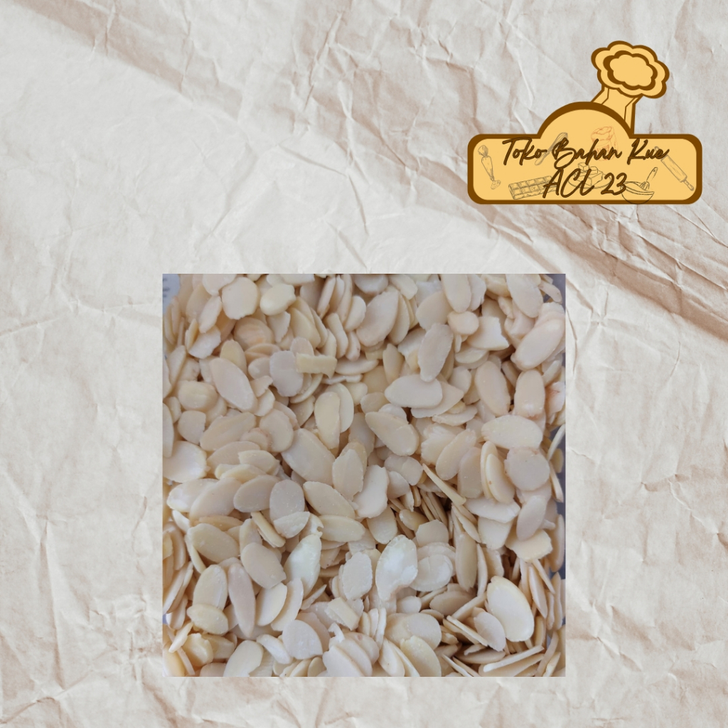 

Kacang Almond/Almond Slice Raw/Kacang Almond Mentah/Almond Sliced Raw Repack 500gr 250gr 100gr