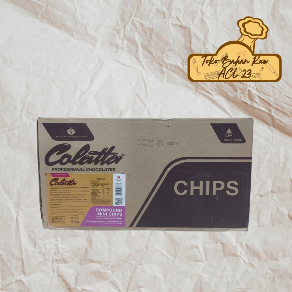 

Chocochips Lancip Mini & Besar Colatta/Chocochip Runcing Mini & Besar Colatta 500gr 250gr 100gr