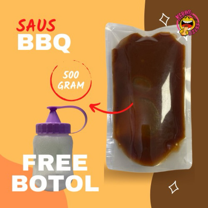 

Saus berbeque(BBQ Sauce ) Smoky BBBQ FREE BOTOL sauce