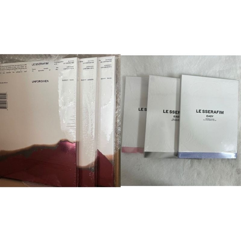 READY SEALED ALBUM LE SSERAFIM UNFORGIVEN DAN EASY