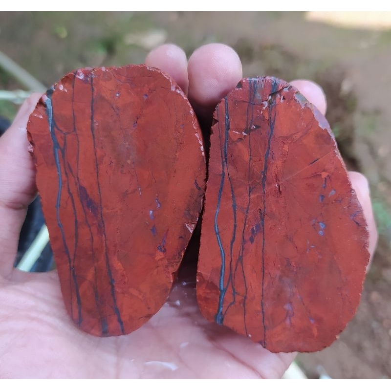 batu akik bahan bongkah posil merah garut material sungai ci pancong borongan hemat 2 bahan siap di 