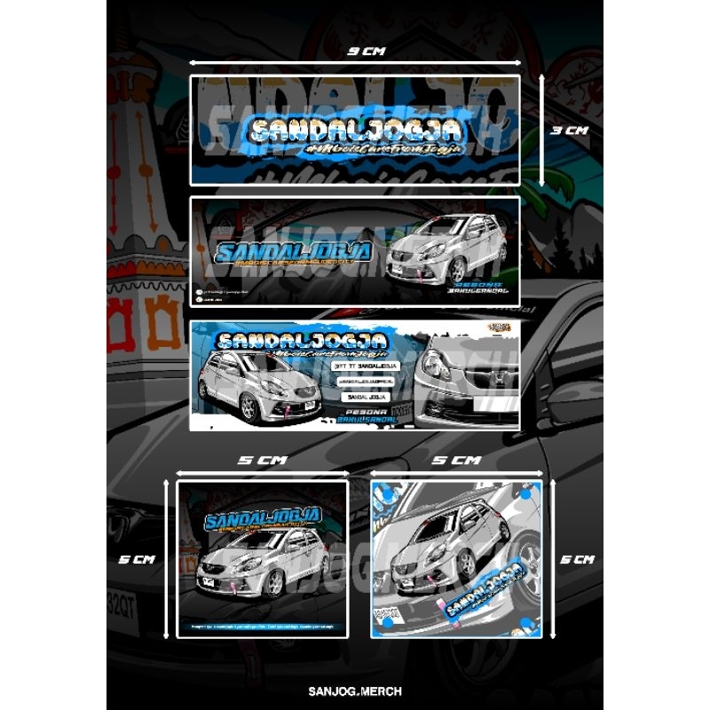 

(PAKET5) Sticker SandalJogja Original