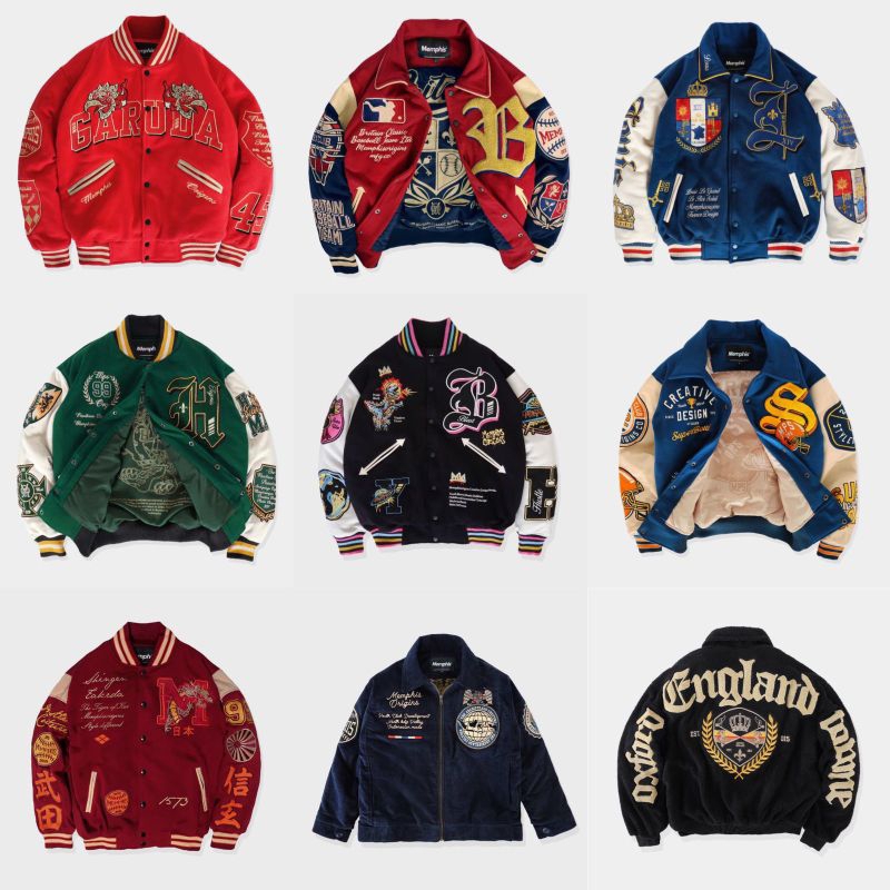 [MEMPHISORIGINS] Varsity/Chinese/Sukajan Work Jacket Sherpa Garuda/Britain/Harimau/Louis/Blast/Brita