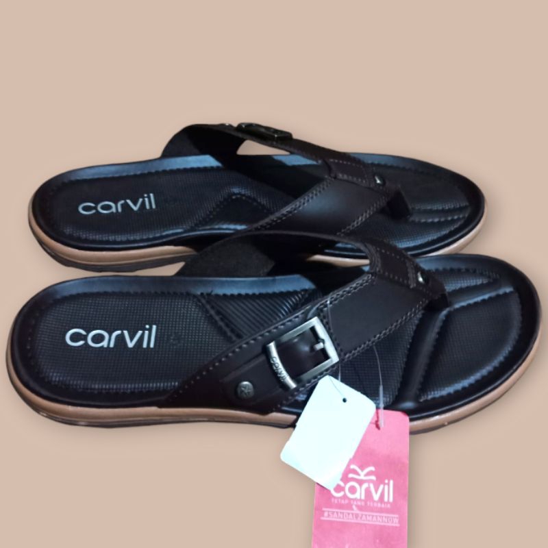 SANDAL JEPIT CARVIL ORIGINAL/ SANDAL JEPIT CARVIL PRIA ANTI SLIP DAN AWET