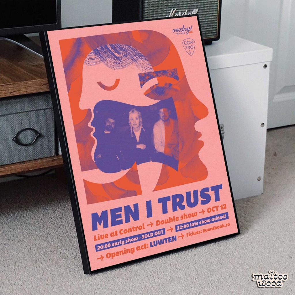 Poster Men I Trust + Frame