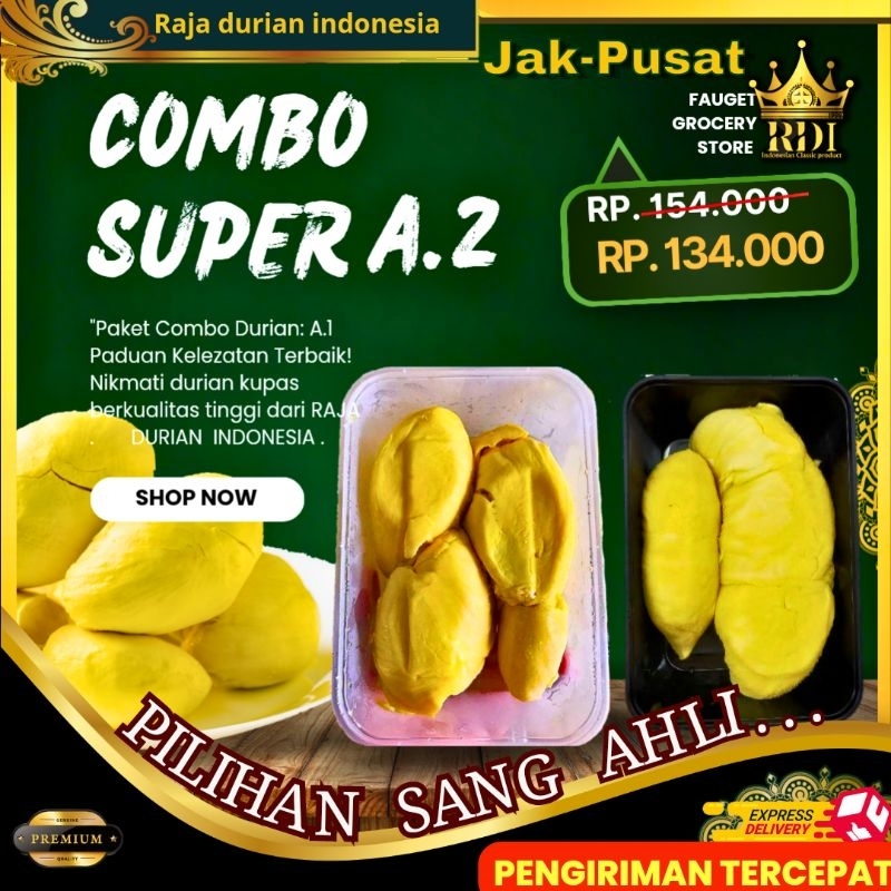 

RDI.cab Jak-selatan Durian Monthong/COMBO A2/Durian Monthong palu + Monthong bali PAKET HEMAT DURIAN