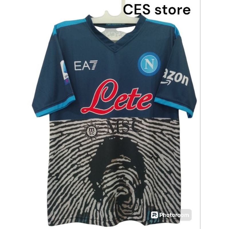 jersey baju olahraga sport bola napoli away maradona politano