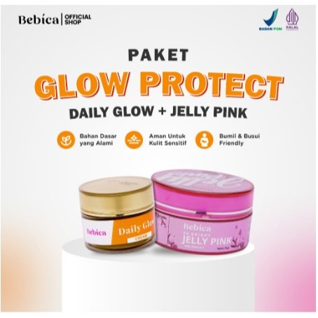 Paket Skincare Glow Protect - Daily Glow + Jelly Pink