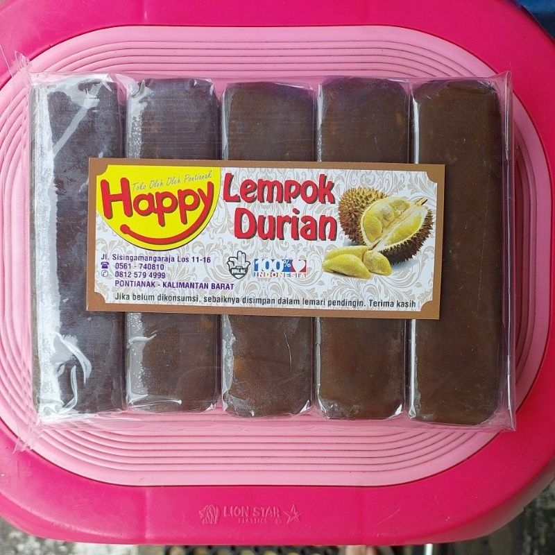 

lempok durian happy premium 100 persen daging durian