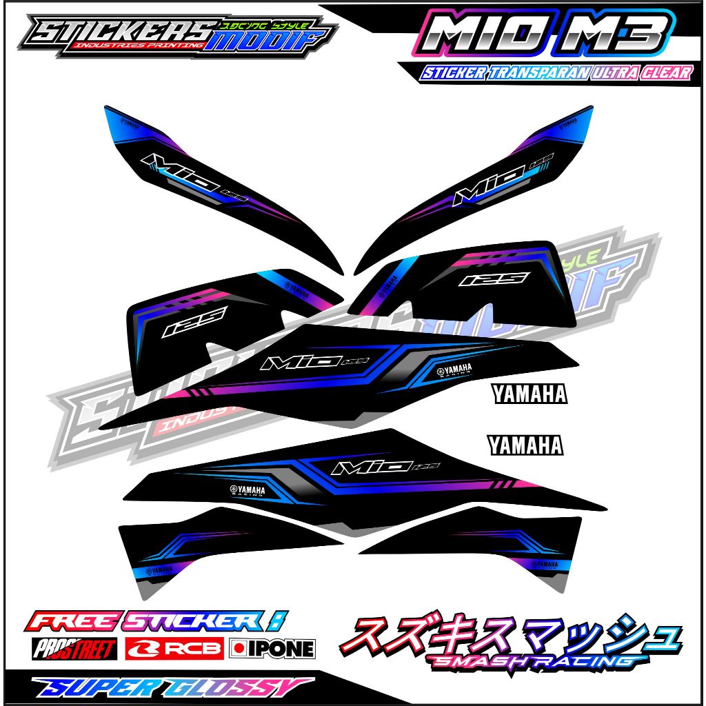 STRIPING MOTOR YAMAHA MIO M3 125 / STIKER LIST YAMAHA MIO M3 125