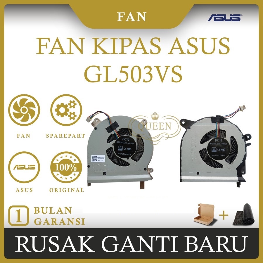 FAN KIPAS LAPTOP ASUS ROG GL503 GL503VS (CPU-GPU) ORIGINAL