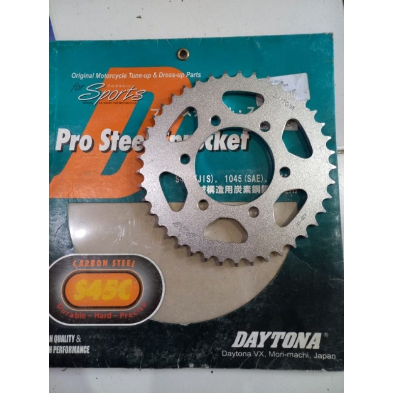 GEAR GIR DAYTONA STEEL KAWASAKI NINA150R SS 428-41T ORIGINAL