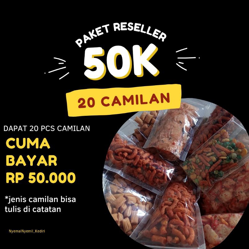 

PAKET RESELLER 20 PCS CAMILAN HANYA 50.000!!!
