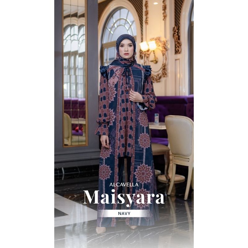 MAISYARA one set,,,set hijab by ALCAVELLA(sudah termasuk hija)