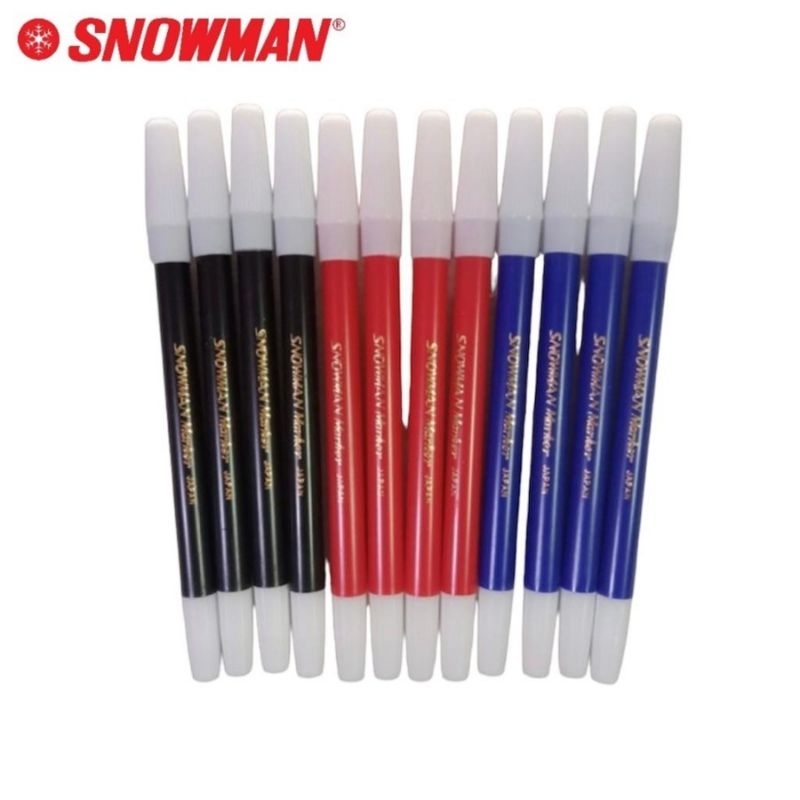 

Spidol kecil snowman PW-1A / Spidol Kecil Hitam, Merah, Biru