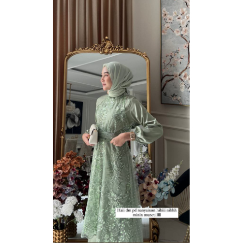 2 IN 1 CALSEY DRESS LD 105 -120 CM BAJU KONDANGAN SETELAN FORMAL DAN NON FORMAL BUSANA MUSLIM WANITA