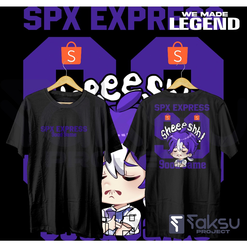 kaos spx capain 9.9 kaos spx express kaos shopee express desain 2