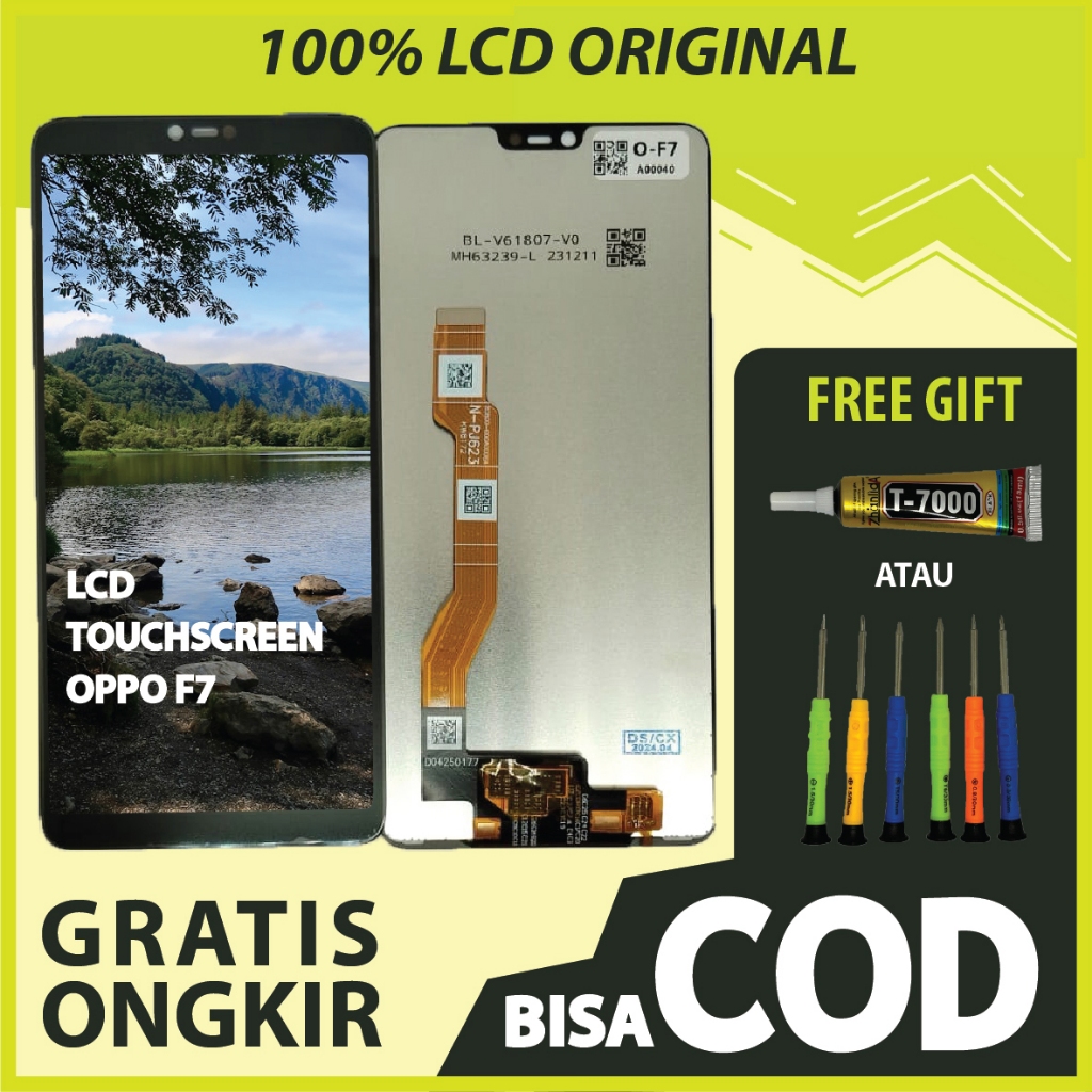 【ORIGINAL 100%】LCD TOUCHSCREEN OPPO F7 FULLSET TOUCHSCREEN / ORIGINAL100%