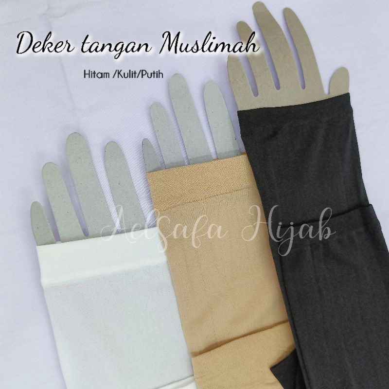 Aelsafa Hijab Termurah | Deker Tangan / Manset Tangan nylon