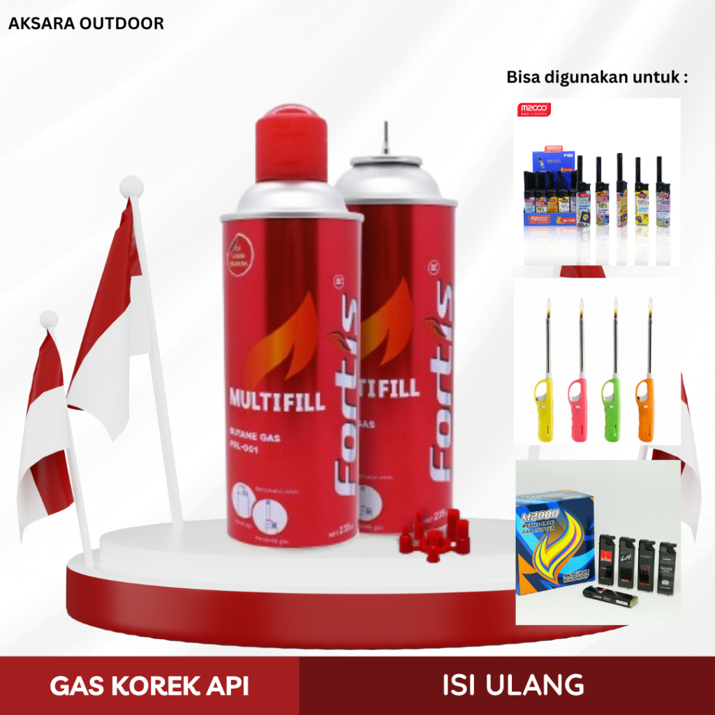 Gas Refill untuk Korek Api dan Pemantik Gas