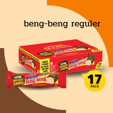 

Beng Beng Chocolate Crips Wafer 25gram Isi 17pcs | Bakul Nice